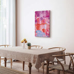 Abstract Pink Color Transitions Canvas Print