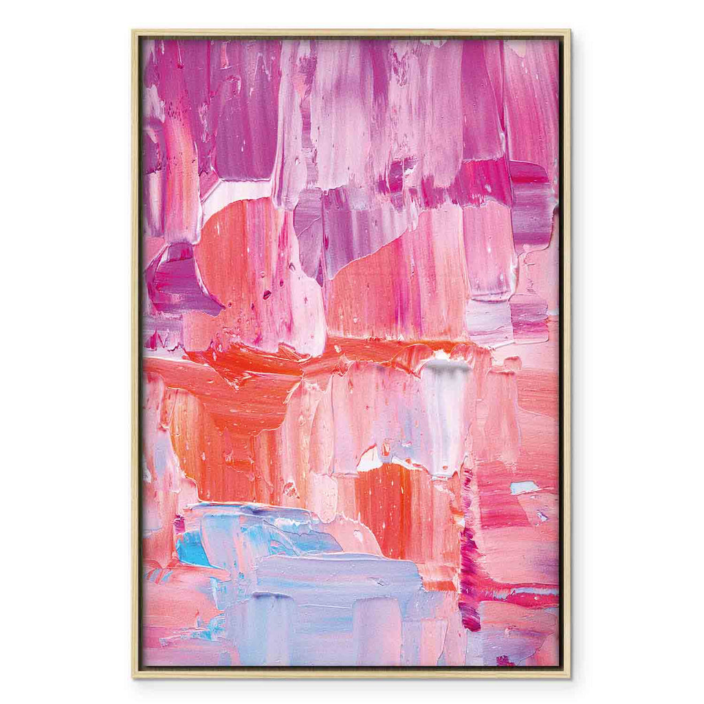 Abstract Pink Color Transitions Canvas Print