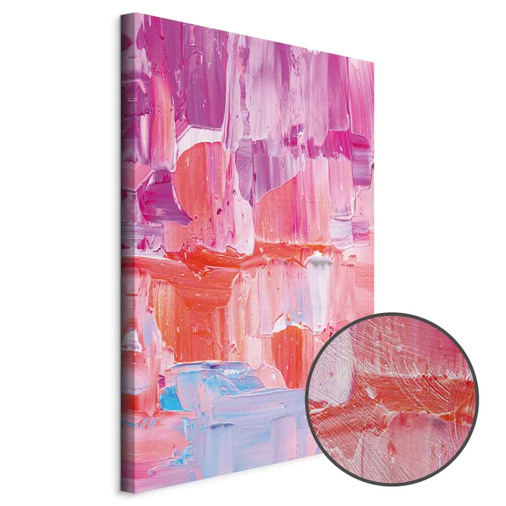 Abstract Pink Color Transitions Canvas Print