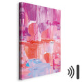 Abstract Pink Color Transitions Canvas Print