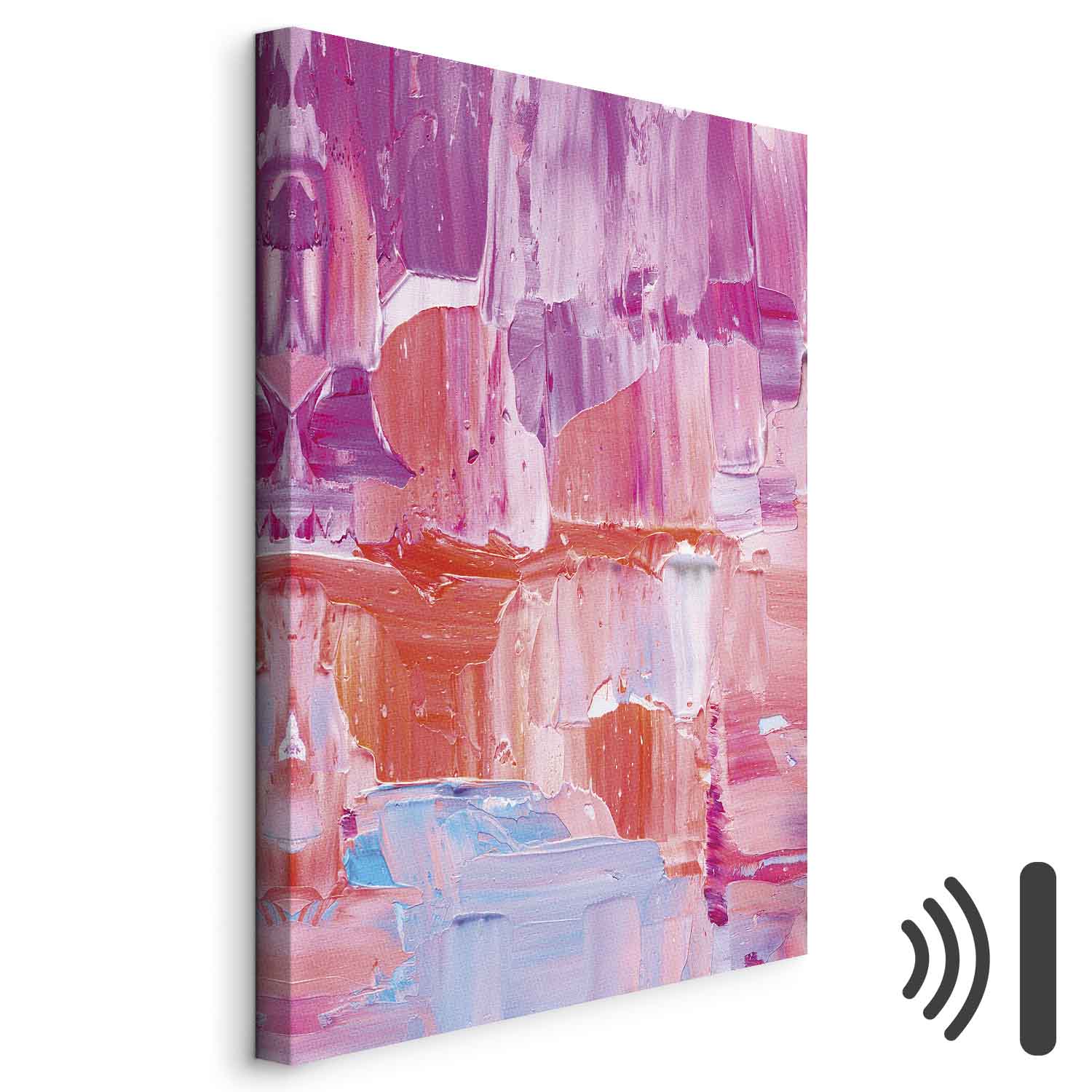 Abstract Pink Color Transitions Canvas Print
