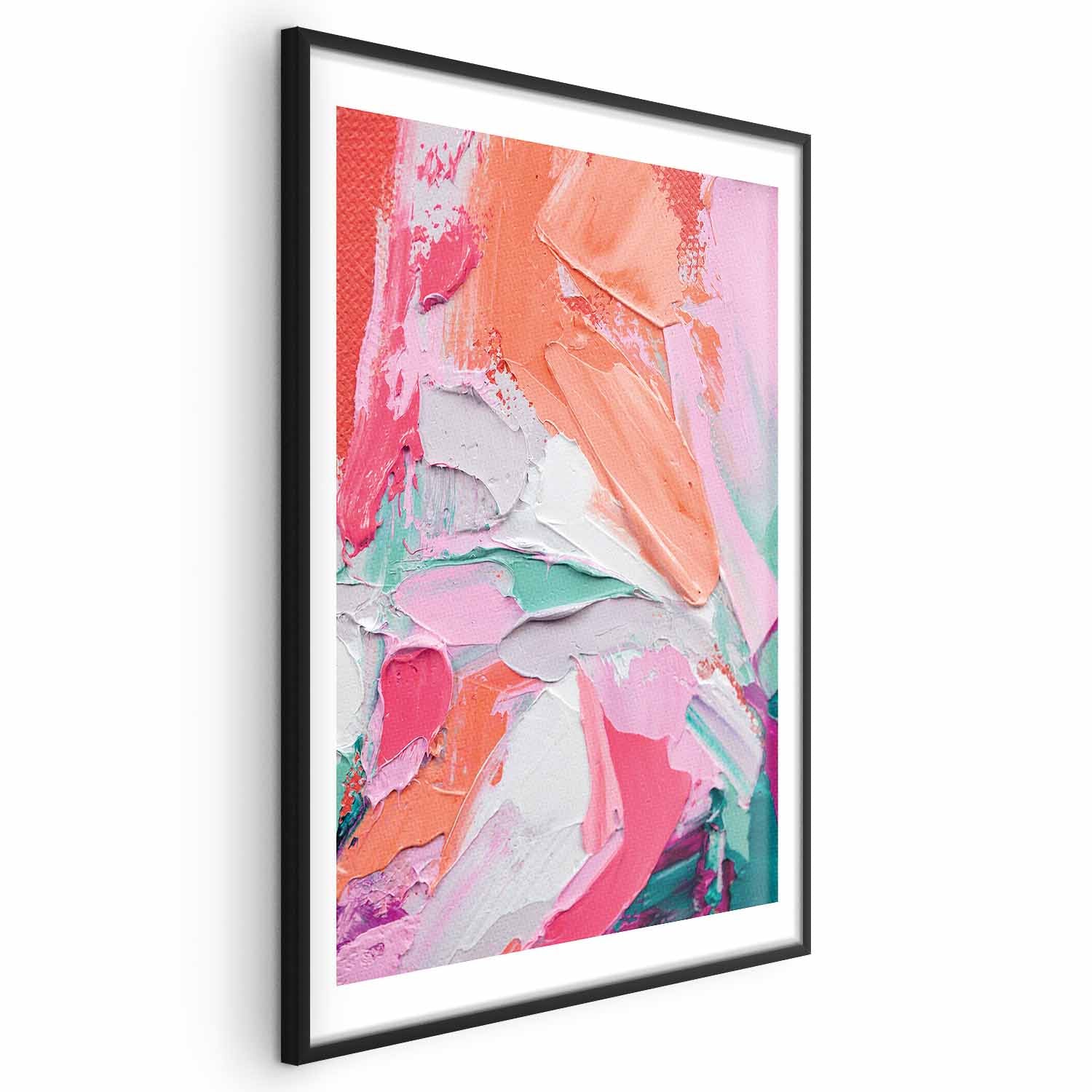 Abstract Pink Palette Graphic Pattern Poster