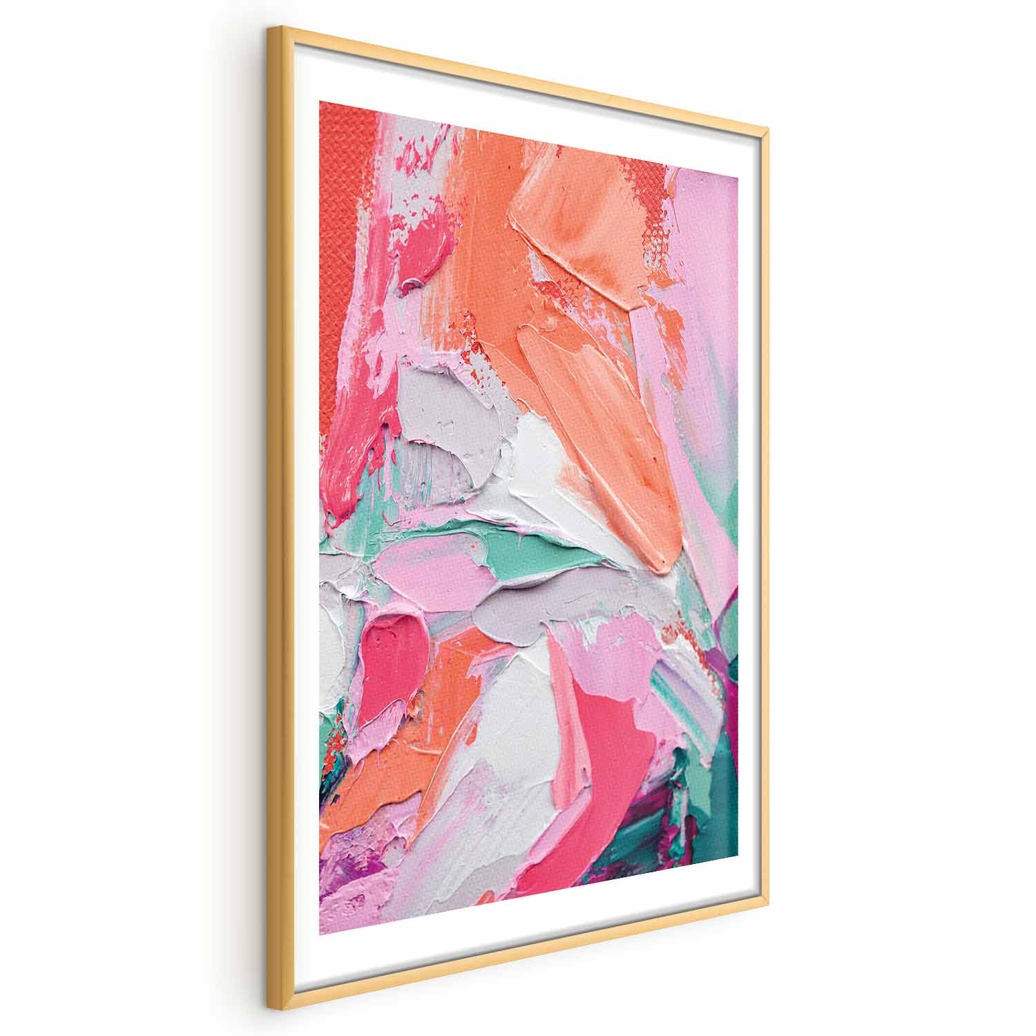 Abstract Pink Palette Graphic Pattern Poster