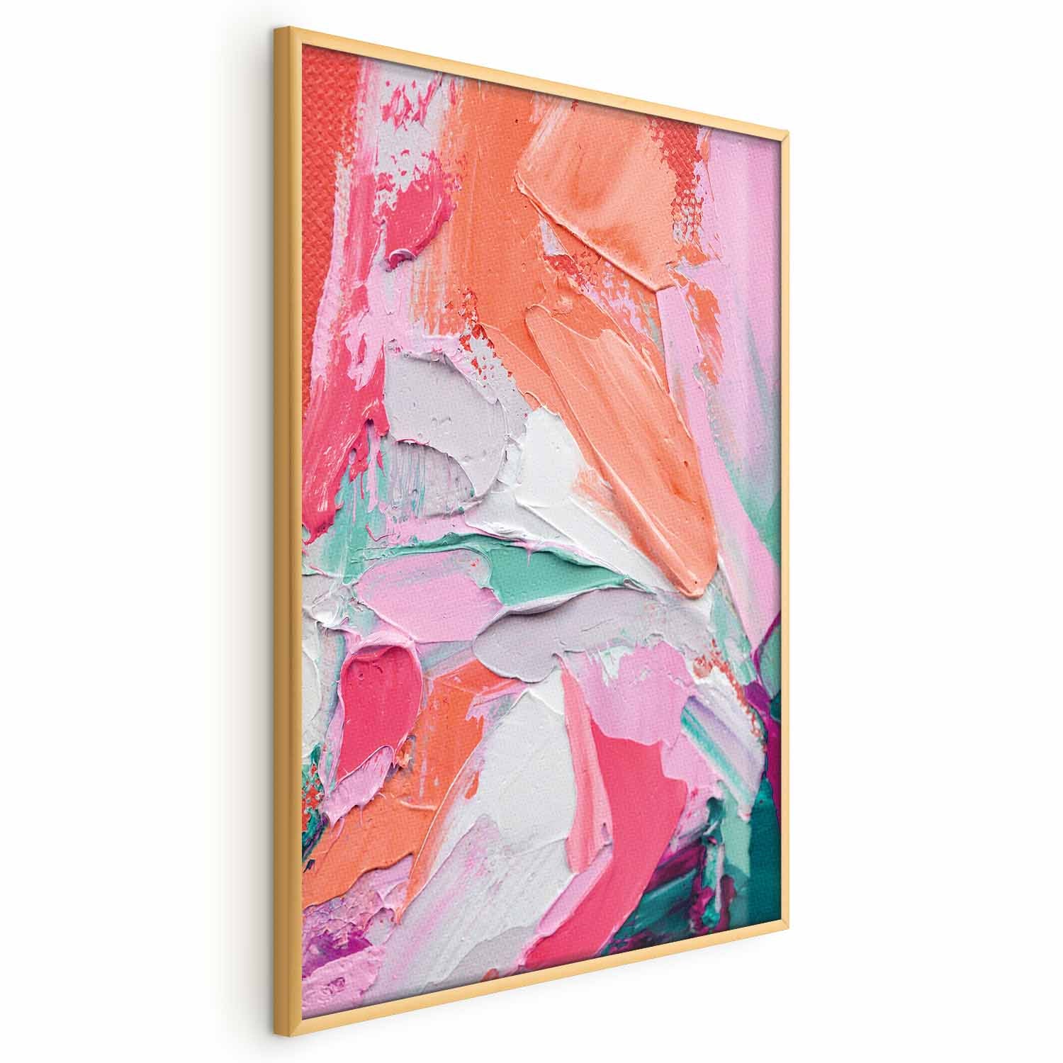 Abstract Pink Palette Graphic Pattern Poster