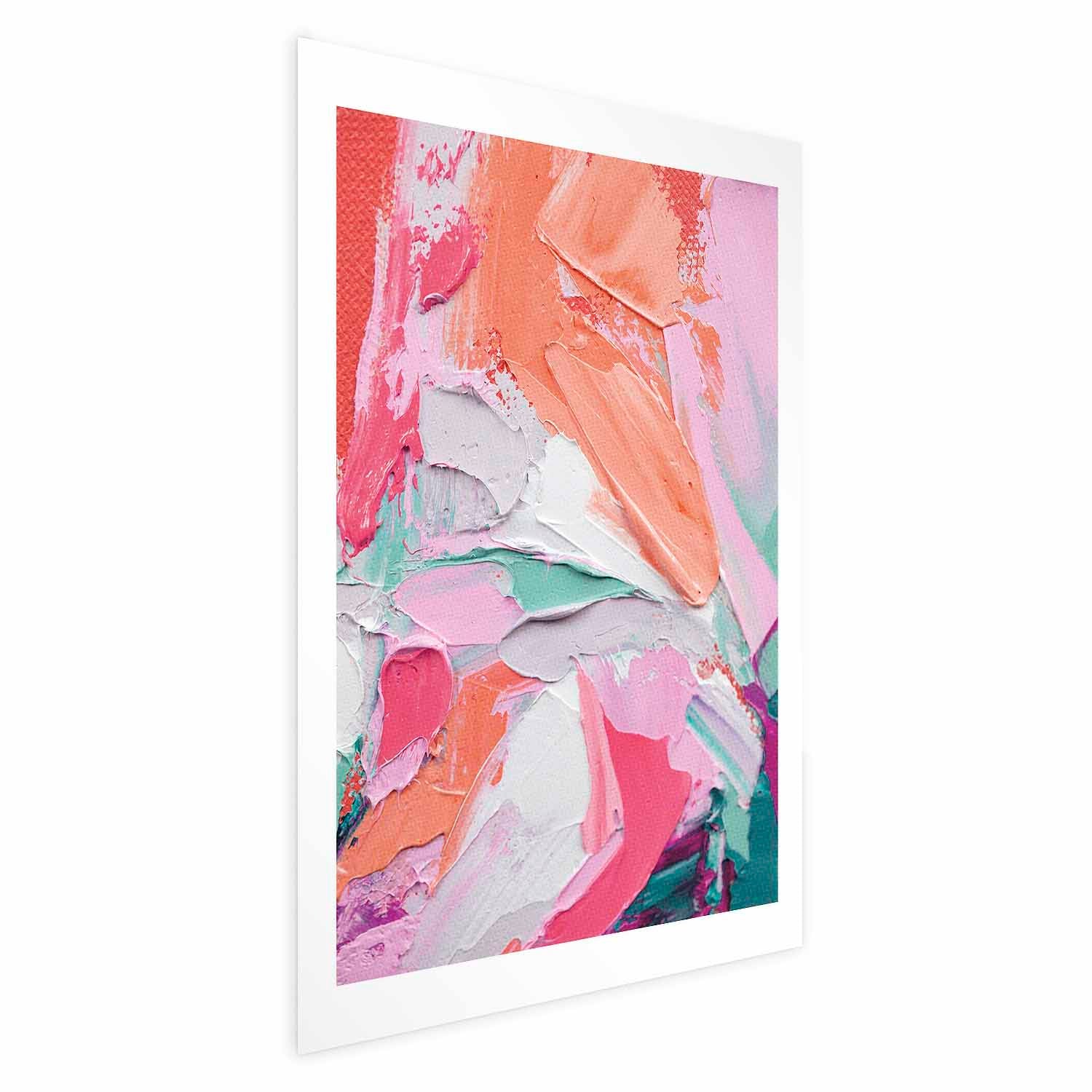 Abstract Pink Palette Graphic Pattern Poster