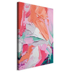 Vibrant Abstract Canvas Print - Energetic Composition