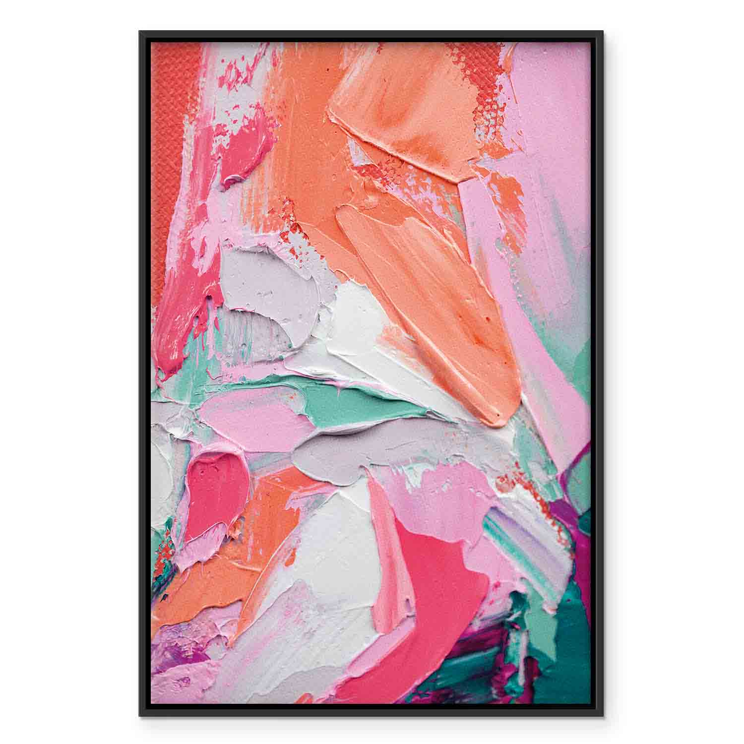 Energetic Multicolor Abstract Canvas Print