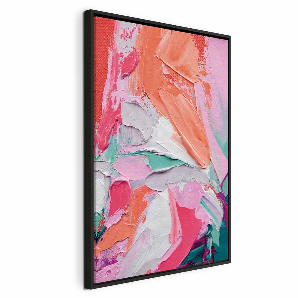 Vibrant Abstract Canvas Print - Energetic Composition