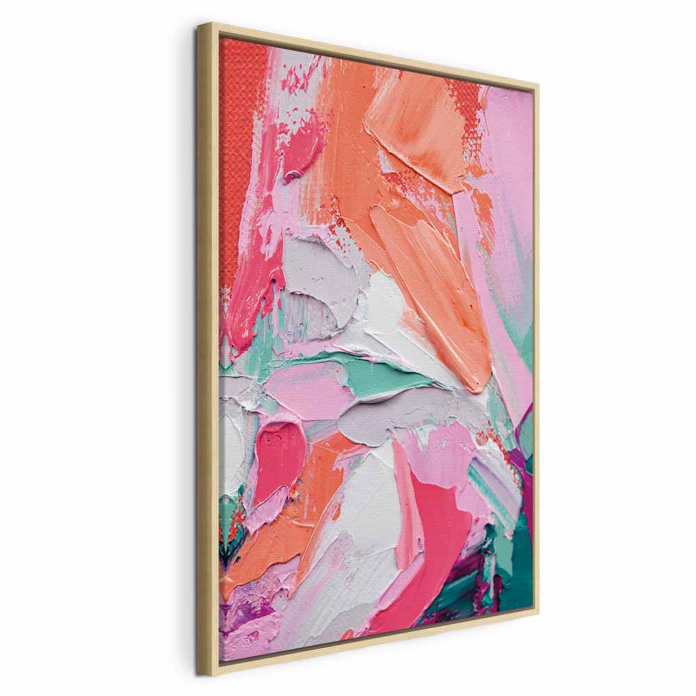 Vibrant Abstract Canvas Print - Energetic Composition