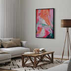 Vibrant Abstract Canvas Print - Energetic Composition