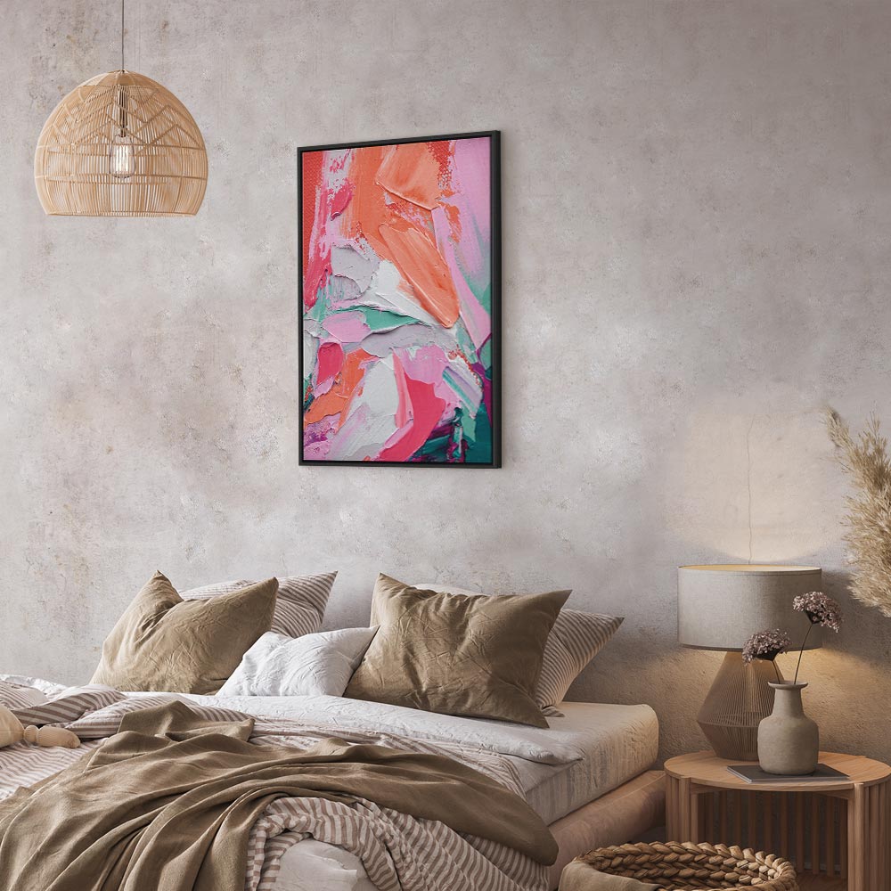 Vibrant Abstract Canvas Print - Energetic Composition