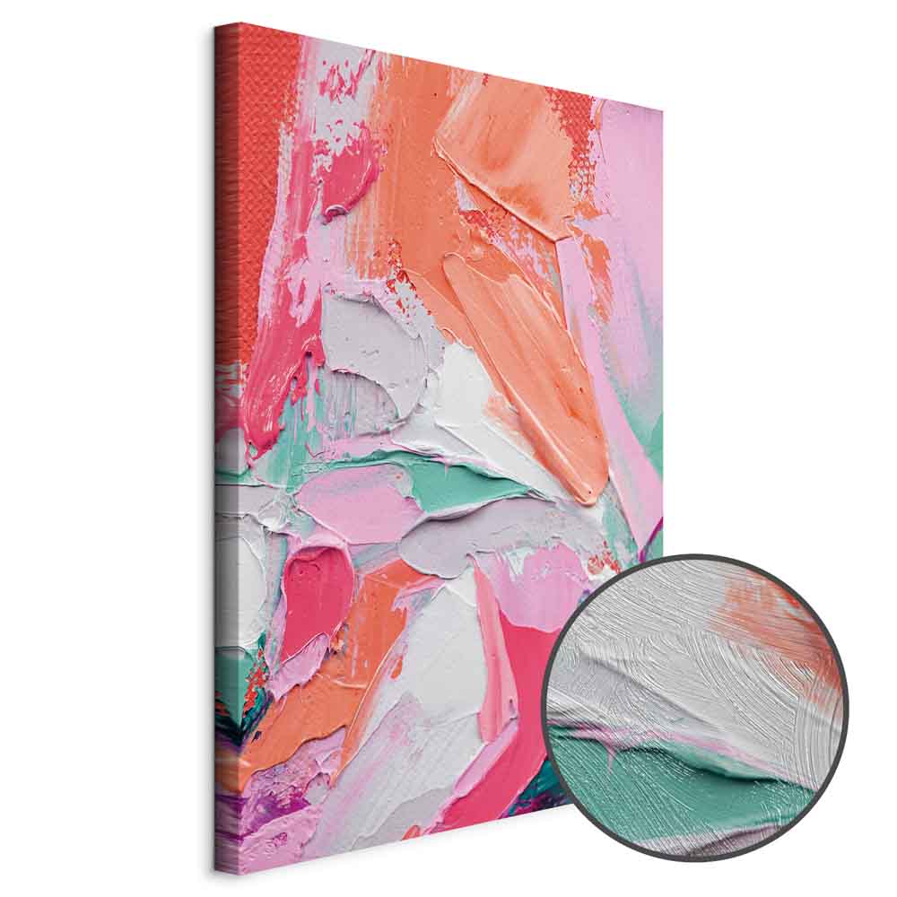 Energetic Multicolor Abstract Canvas Print