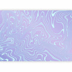 Sea Abstraction Wall Mural with Wavy Shapes