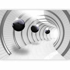 Futuristic 3D Tunnel Wall Mural