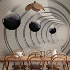 Futuristic 3D Tunnel Wall Mural