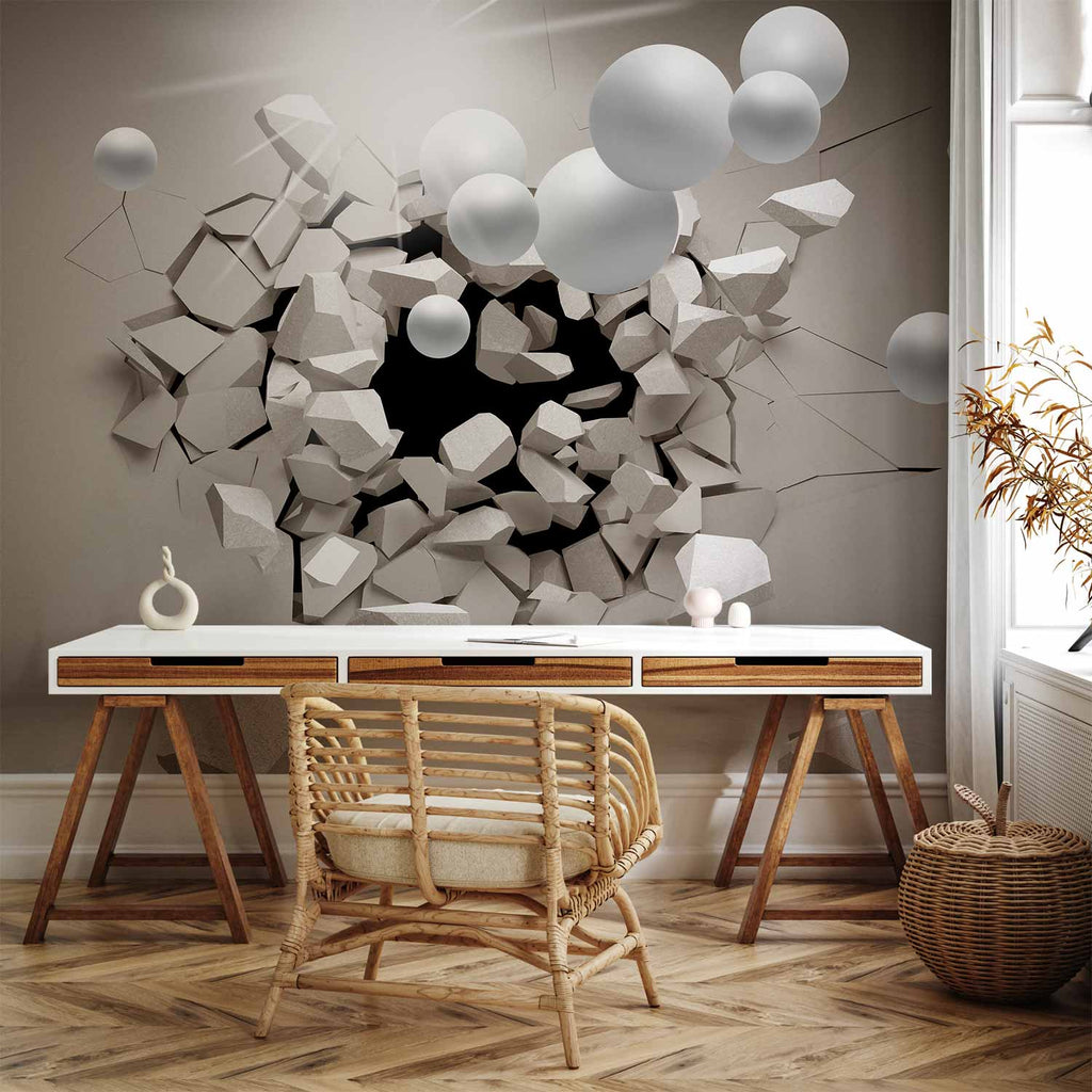 Abstract 3D Illusion Modern Wall Mural