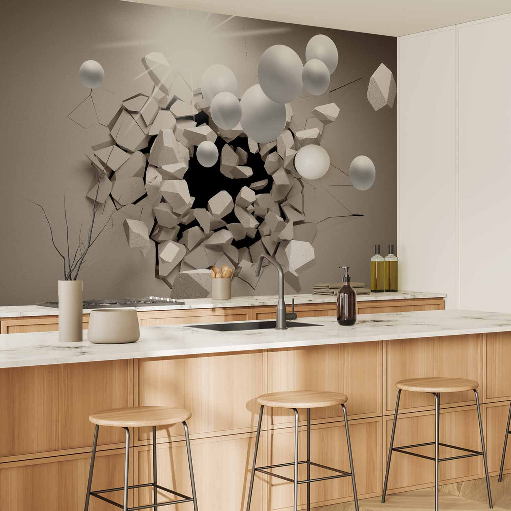Abstract 3D Illusion Modern Wall Mural