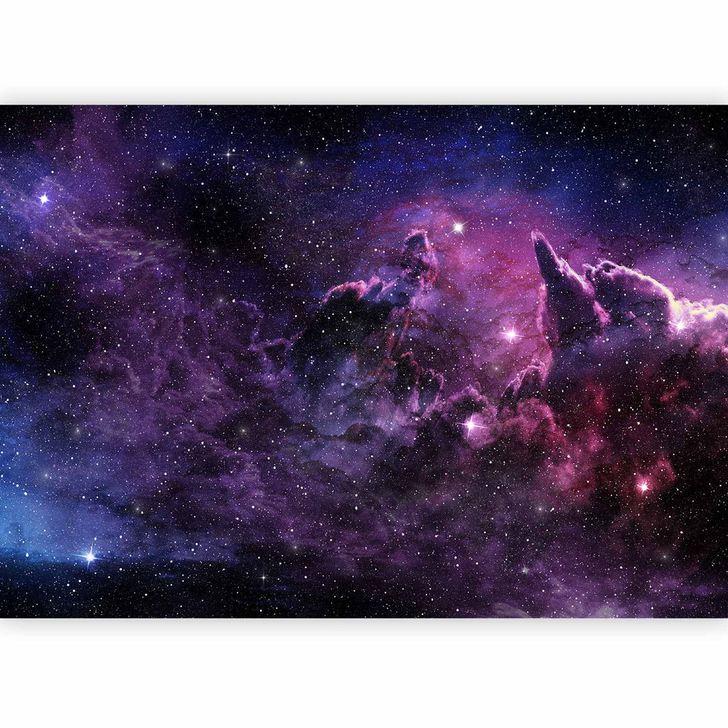 Purple Nebula Space Wall Mural