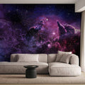 Purple Nebula Space Wall Mural
