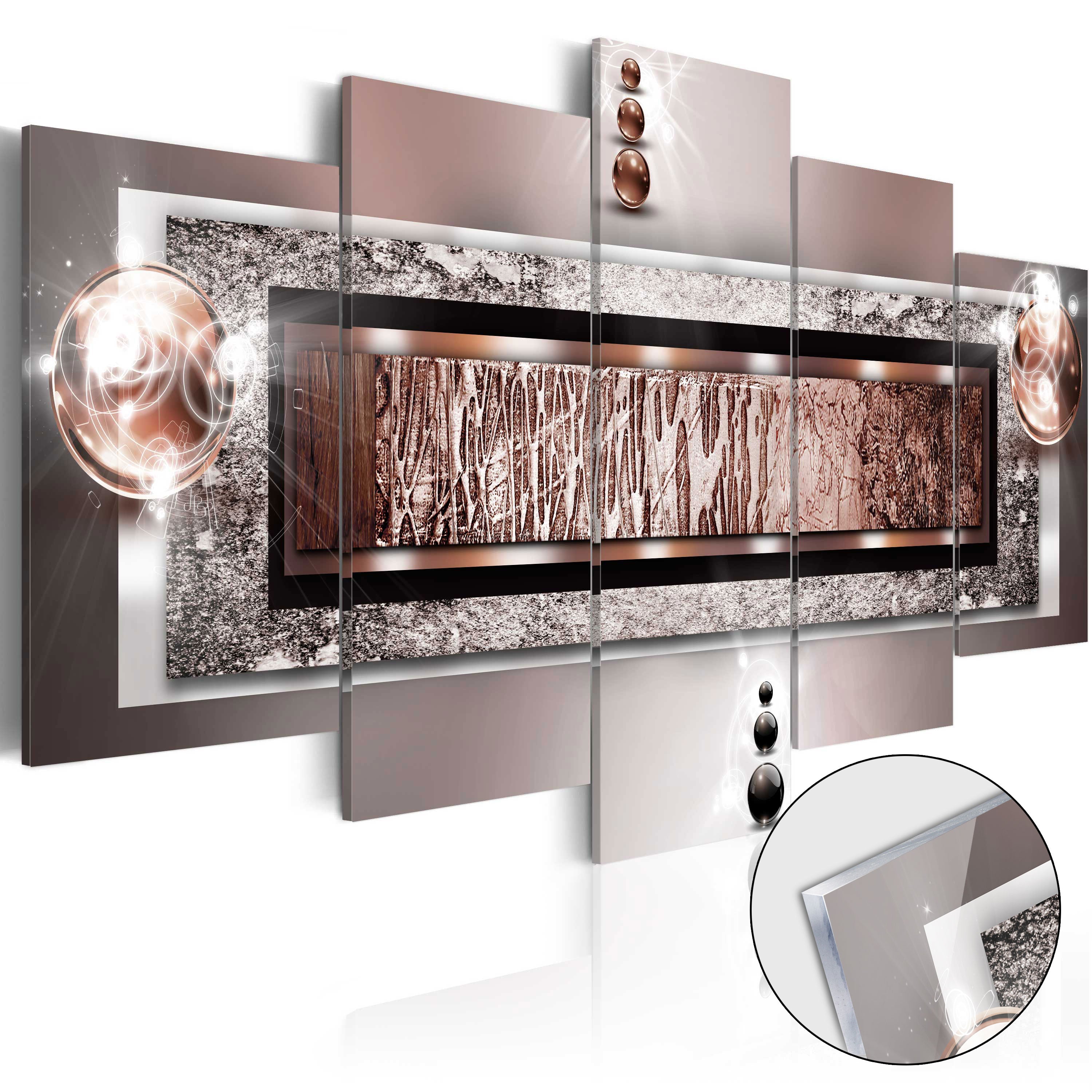 Autumn Geometric Abstract Acrylic Print