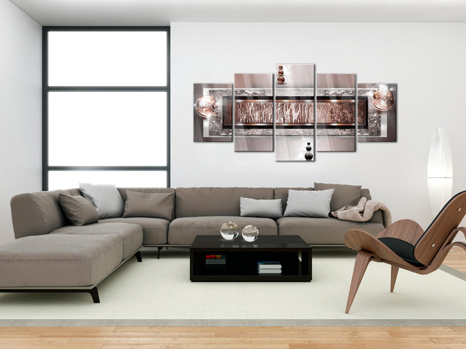 Autumn Geometric Abstract Acrylic Print