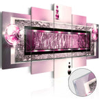 Cyclamen Geometric Abstract Acrylic Print