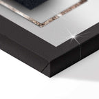 Night Storm Abstract Geometric Canvas Print