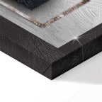 Night Storm Abstract Geometric Canvas Print