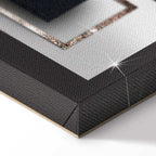 Night Storm Abstract Geometric Canvas Print