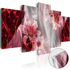 Incarnadine Comet Abstract Floral Acrylic Print