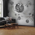3D Diamond Corridor Geometric Wall Mural
