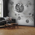 3D Diamond Corridor Geometric Wall Mural