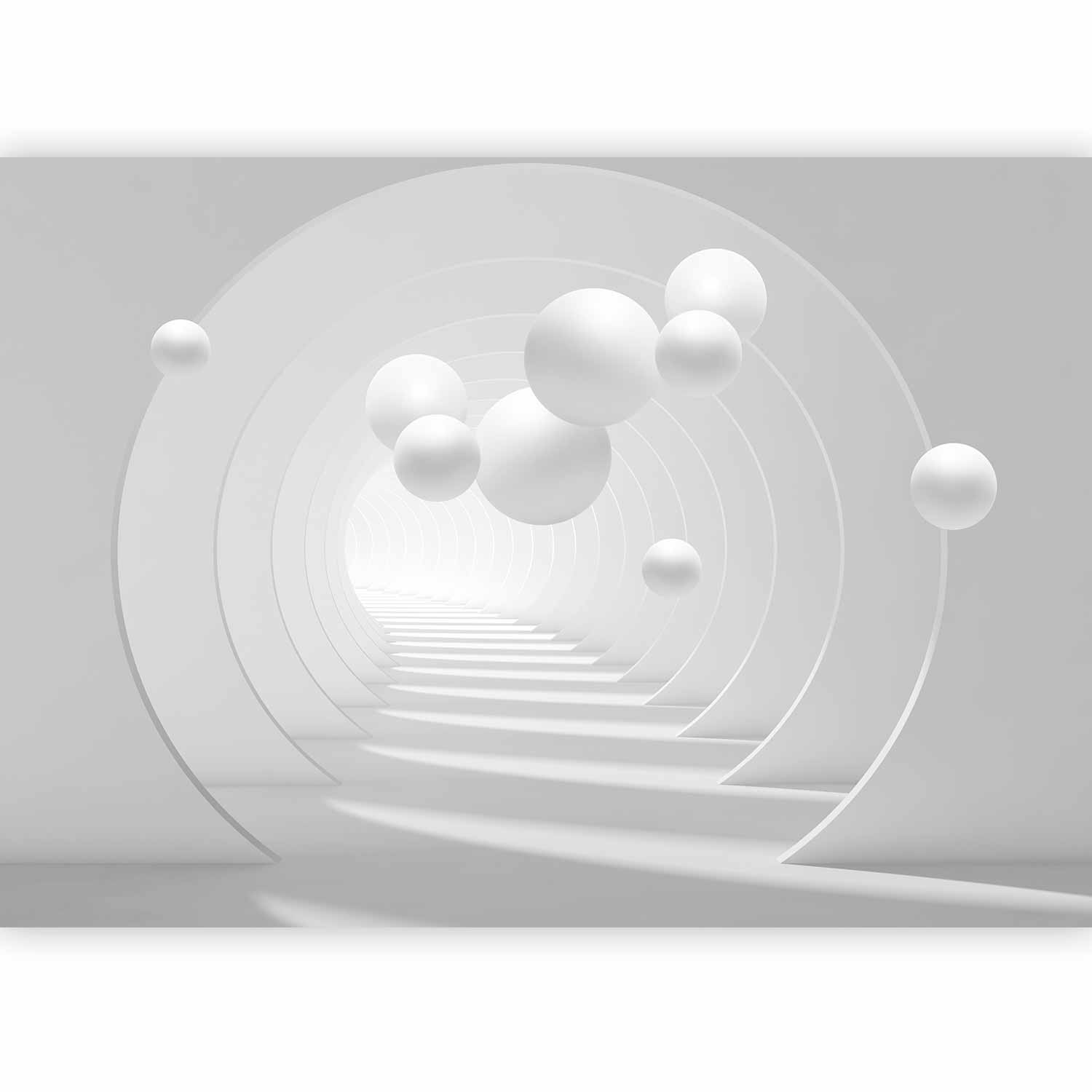 Abstract 3D Tunnel Wall Mural