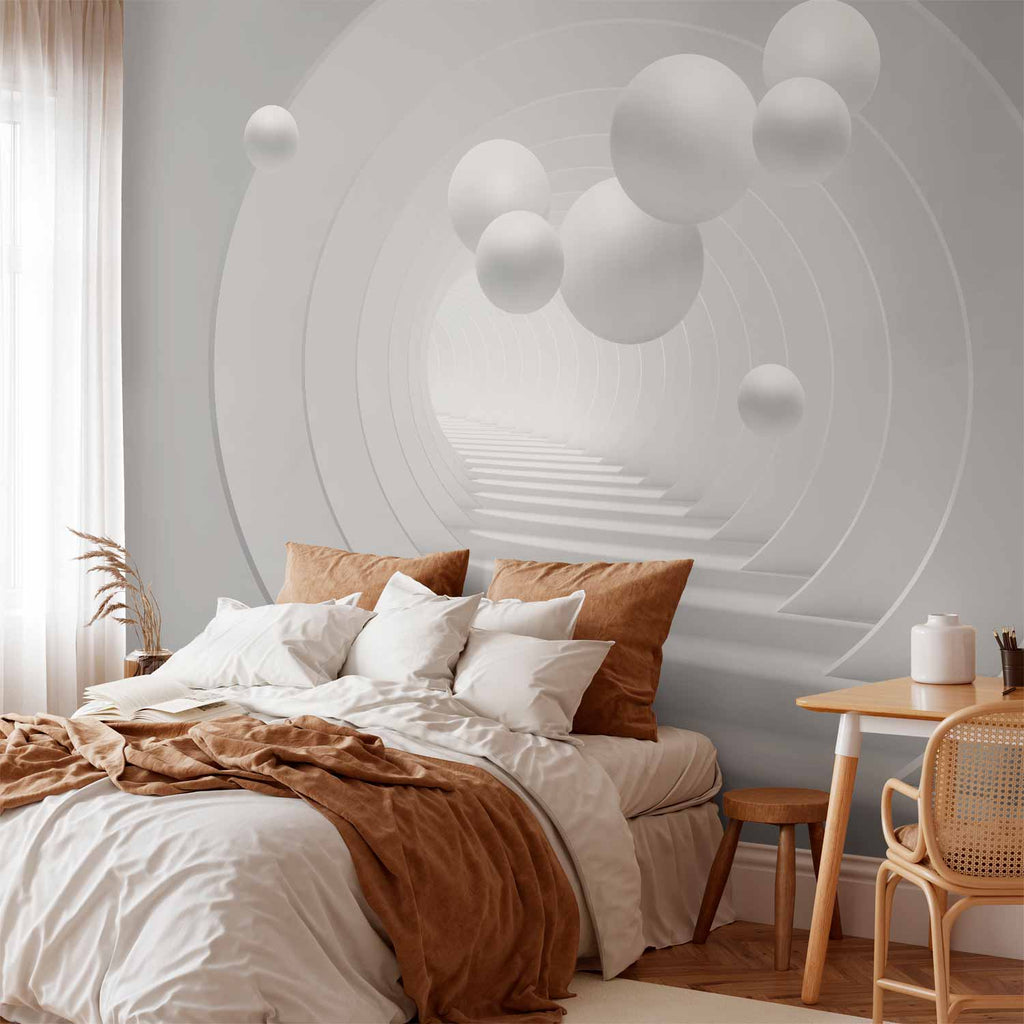 Abstract 3D Tunnel Wall Mural