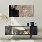 Abstract Gold and Brown Texture Canvas Print