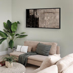 Abstract Gold and Brown Texture Canvas Print