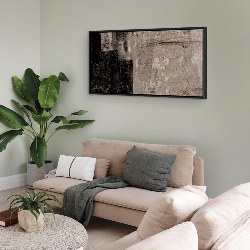 Abstract Gold and Brown Texture Canvas Print