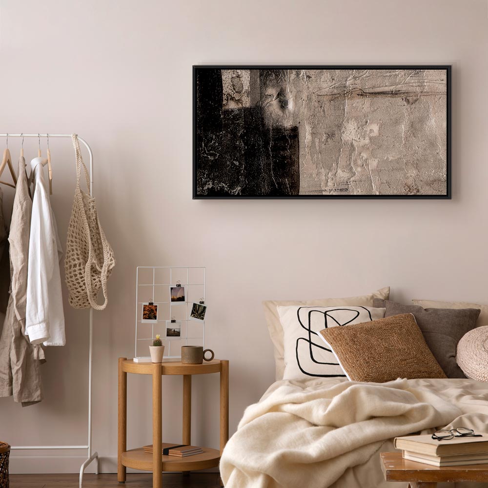 Abstract Gold and Brown Texture Canvas Print