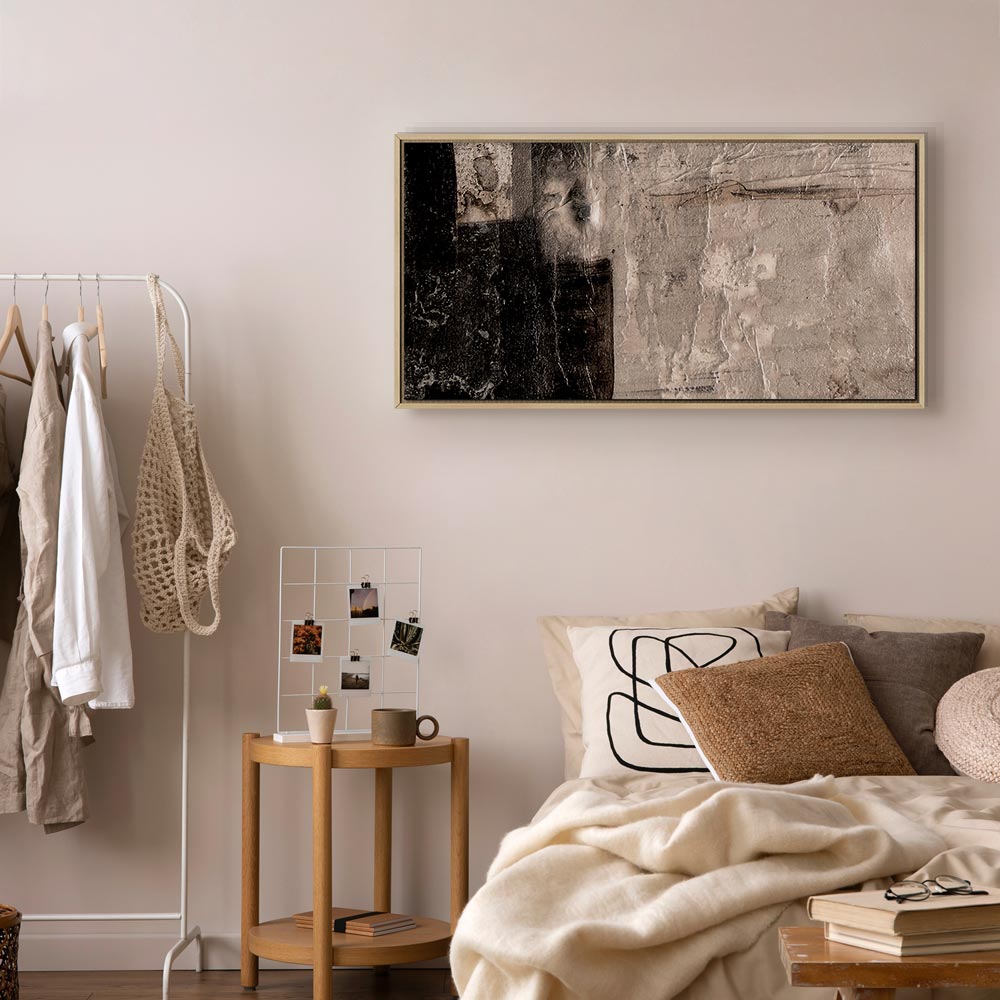 Abstract Gold and Brown Texture Canvas Print