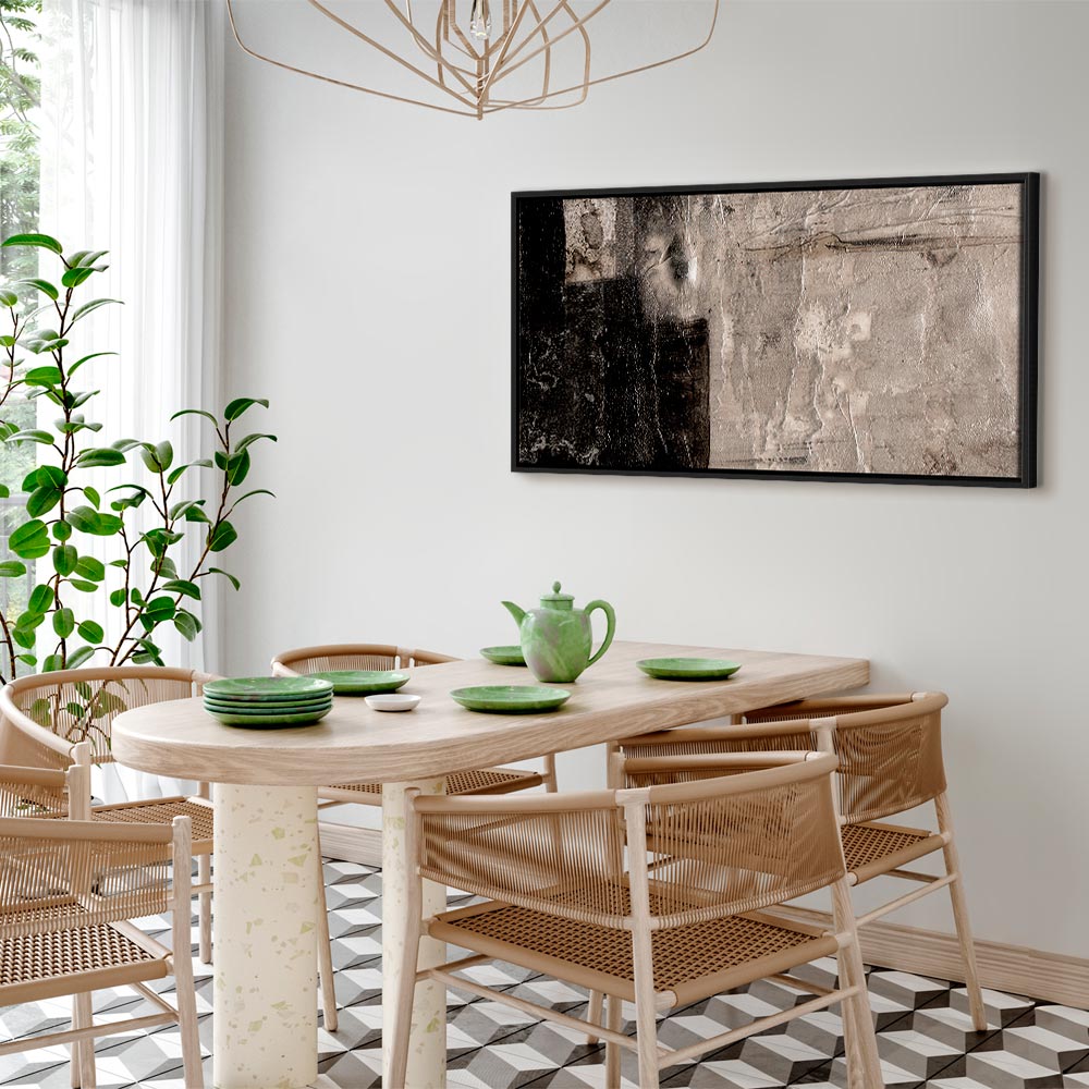 Abstract Gold and Brown Texture Canvas Print