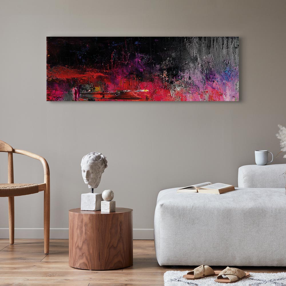 Hot August Abstract Narrow Canvas Print