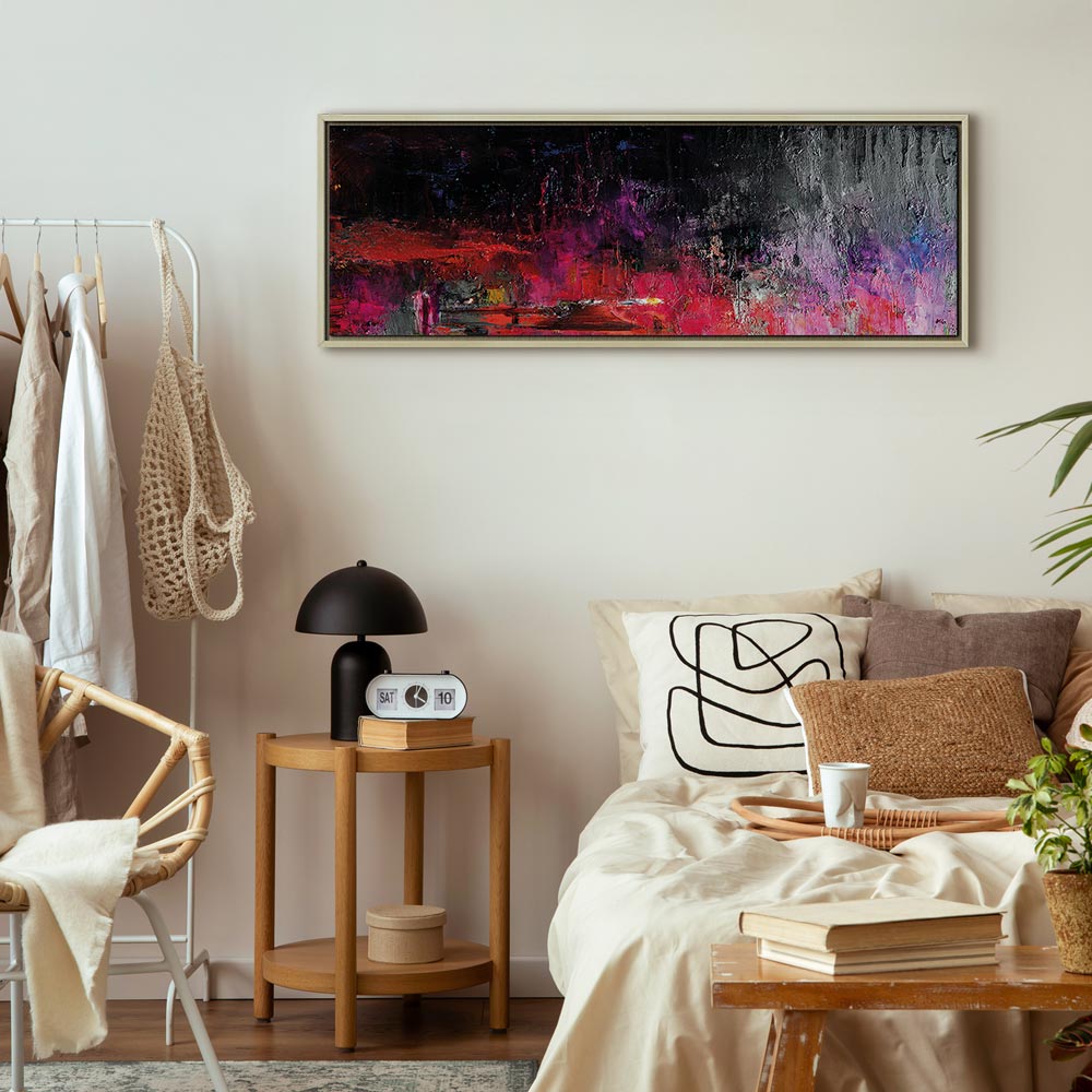 Hot August Abstract Narrow Canvas Print