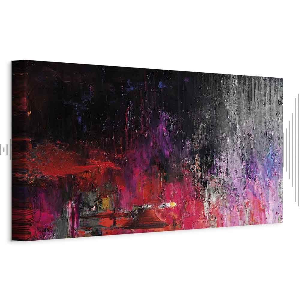 Hot August Abstract Narrow Canvas Print