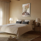 Vintage Wooden Staircase Architecture Canvas Print