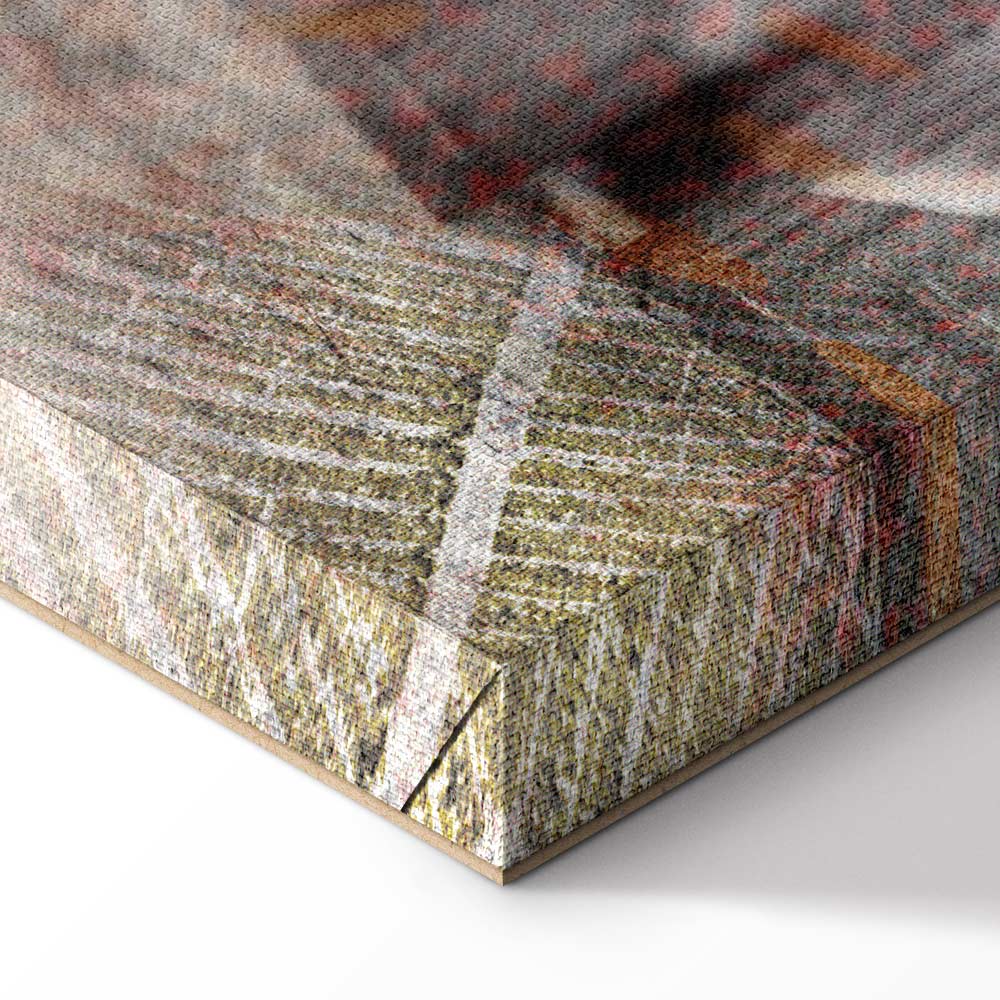 Vintage Wooden Staircase Architecture Canvas Print