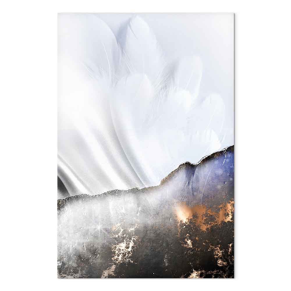 Abstract Guardian Angel Texture Canvas Print