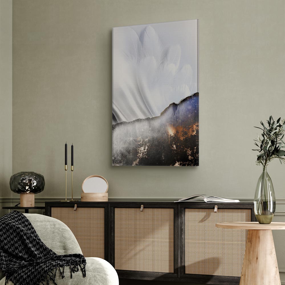 Abstract Guardian Angel Texture Canvas Print