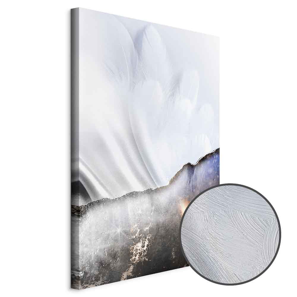 Abstract Guardian Angel Texture Canvas Print
