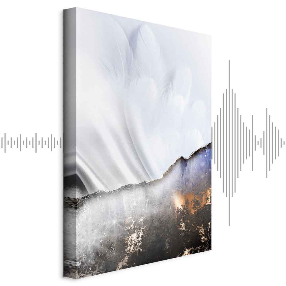 Abstract Guardian Angel Texture Canvas Print