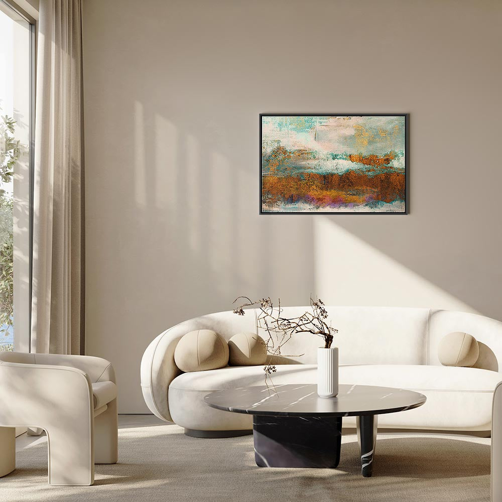 Novum Abstract Texture Wide Canvas Print